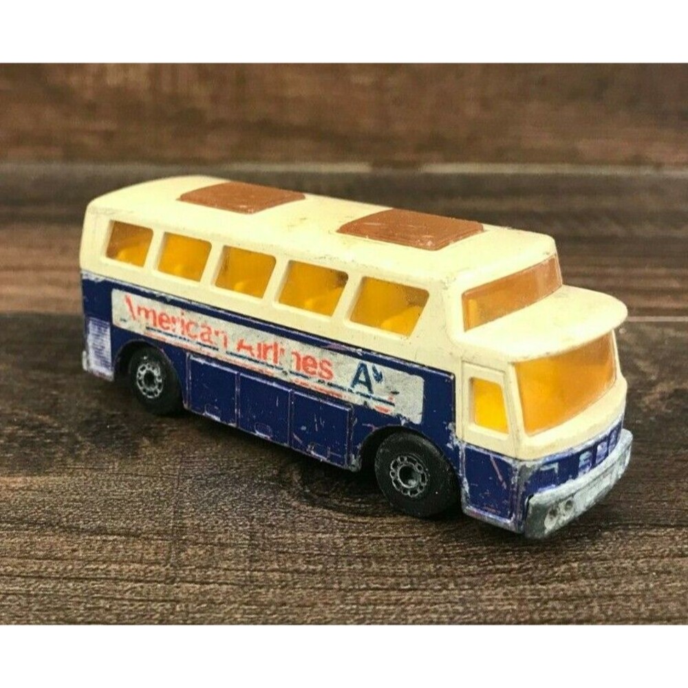 Airport Coach Matchbox Superfast 1-75 Blue White No 85 1978 MB65